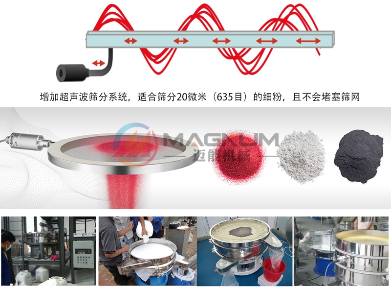 螺旋藻超聲波振動(dòng)篩工作原理