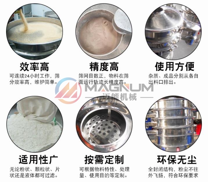 1000型硅灰石三元振動(dòng)篩